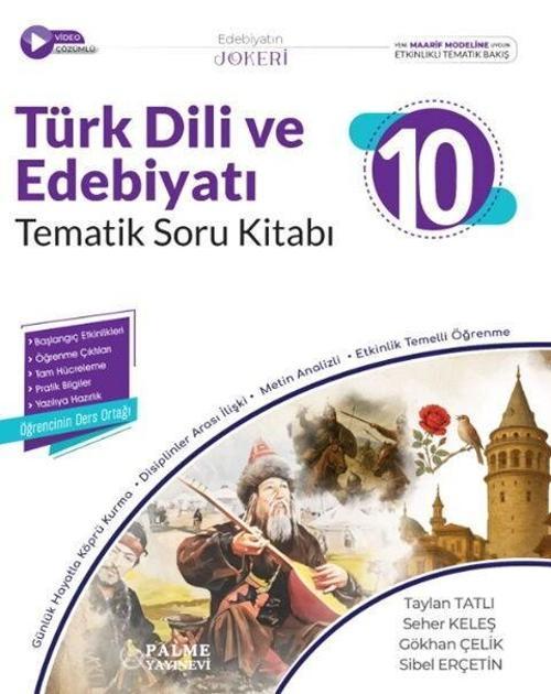 10. Sınıf Türk Dili ve Edebiyatı Tematik Soru Kitabı Palme Yayınları