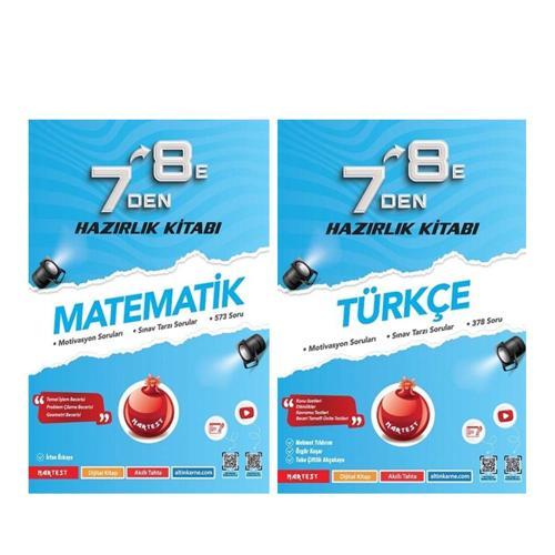 Nartest Yayınları 7 den 8 e Türkçe ve Matematik Hazırlık Seti 2 Kitap