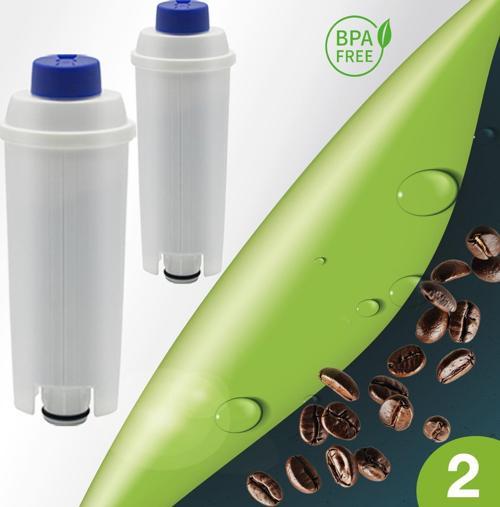 Pure Kafe DS012 - Delonghi DLSC002 için 2 Adet Kahve Makinesi Su Filtresi 