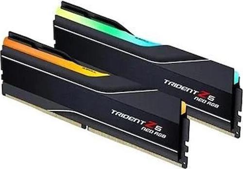 GSKILL TZ5 Neo RGB Siyah DDR5-6000Mhz CL28 64GB (2x32GB) DUAL (28-36-36-96) 1.40V AMD EXPO Teknoloj
