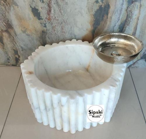 Muğla Beyaz Fitilli Yuvarlak Kurna