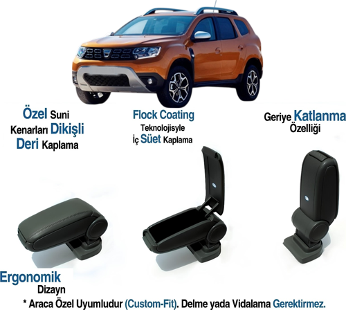 DUSTER  ARACA ÖZEL KOL DAYAMA VİDASIZ KOLÇAK 2018 2019 2020 2021 2022 2023 2024