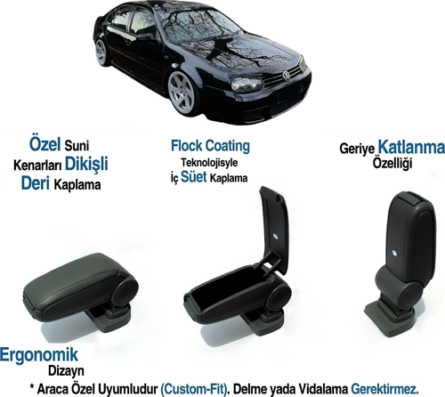 GOLF MK4 ARACA ÖZEL KOL DAYAMA VİDASIZ KOLÇAK 1998 1999 2000 2001 2002 2003