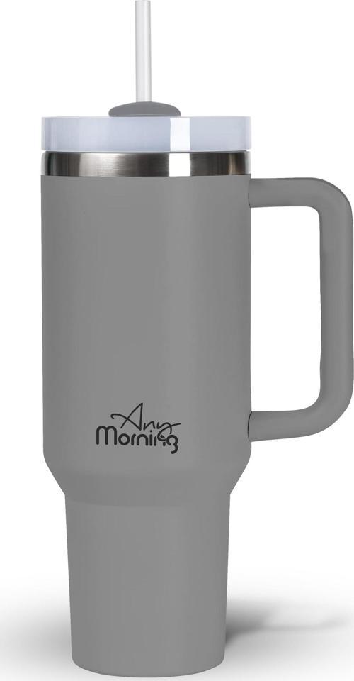 Vaha 1200 ml Termos Mug, 3 Kademeli Çevirmeli  Kapak, Gri SI2440217
