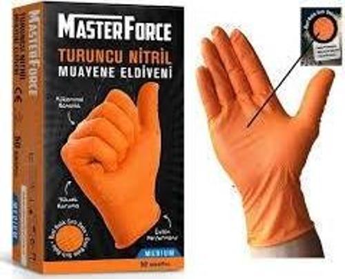 MASTER FORCE TURUNCU NİTRİL ELDİVEN XL MAKSİ BOY