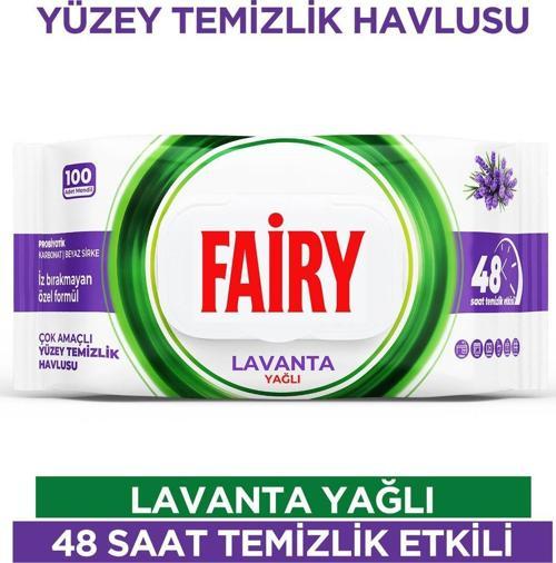Çok Amaçlı Yüzey Temizlik Havlusu 100 Yaprak | Lavanta Yağlı | Beyaz Sirke & Karbonat