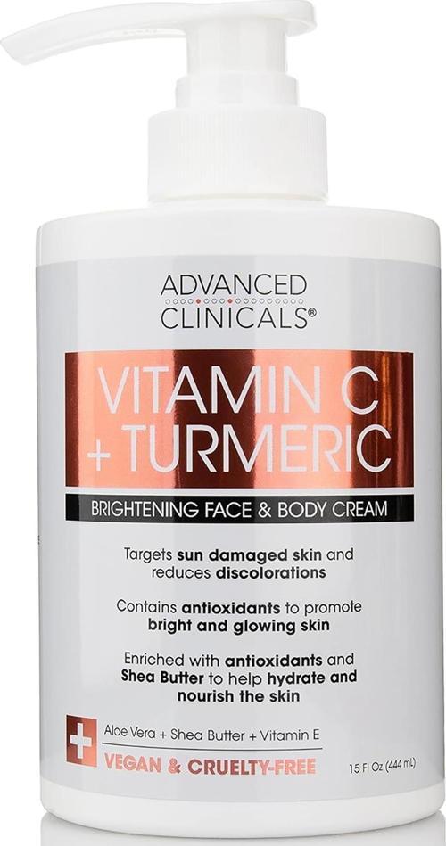 Vitamin C + Turmeric Yüz ve Vücut Kremi 444ML
