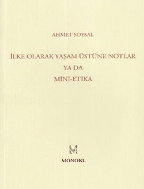 İlke Olarak Yaşam Üstüne Notlar