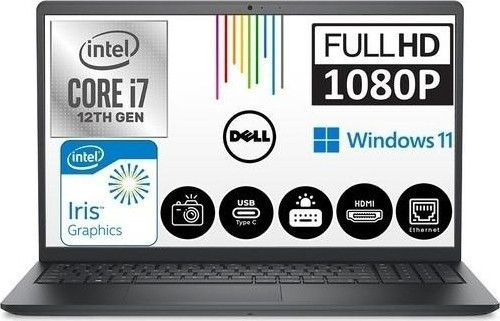 Inspiron 3520 Intel Core I7 1255U 16 GB 512 GB SSD Windows 11 Pro 15.6" Fhd Taşınabilir Bilgisayar I35201013UCB3
