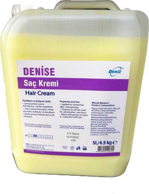 Saç Kremi Paraben İçermez - Tüm Saç Tiplerine Uygun - 5 Lt. / 4.9 Kg. - Bidon