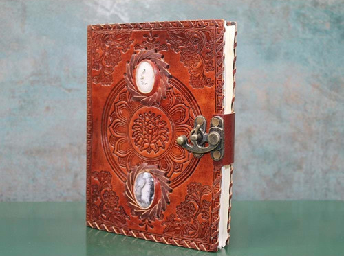 Taşlı Deri Defter