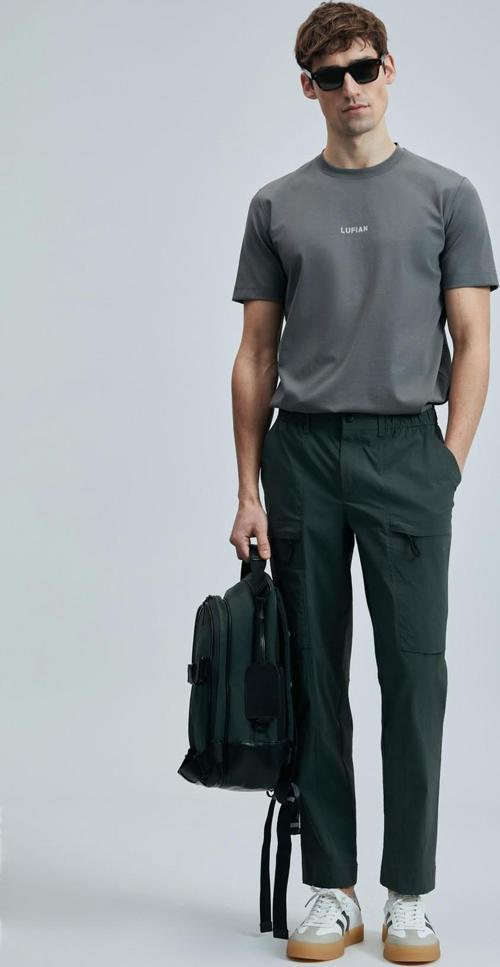Marcus Modern Grafik T- Shirt Koyu Yeşil