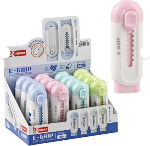 Silgi E-Grip 2A026 Maket Bıçağı Formunda (16 Lı Paket)