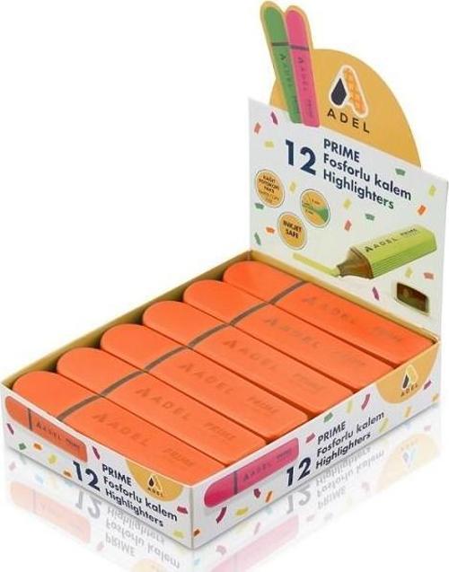 Fosforlu Kalem Prime Turuncu 2201000053000 (12 Li Paket)