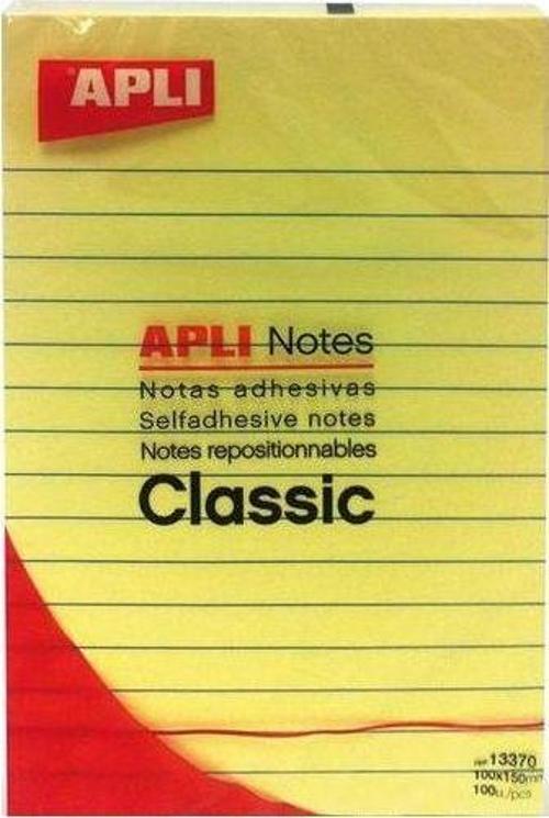 Aplı Yapışkanlı Not Kağıdı 100 Yaprak 100X150 13370
