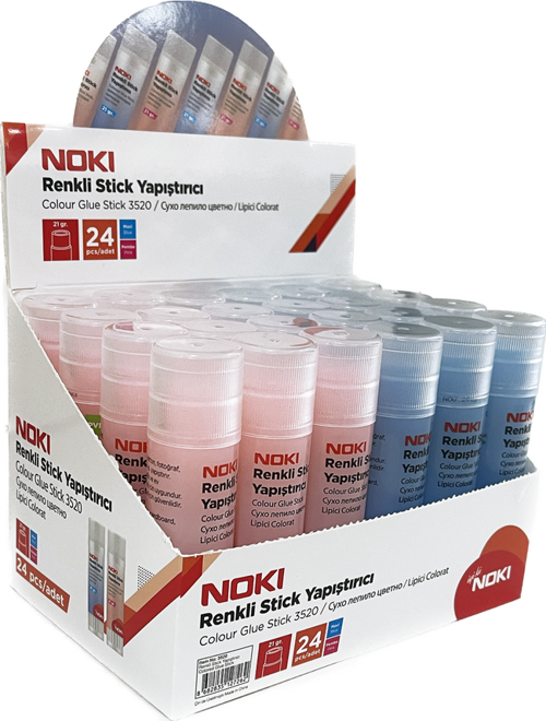 Stick Yapıştırıcı Renkli 20 Gram 3520 (24 Lü Paket)