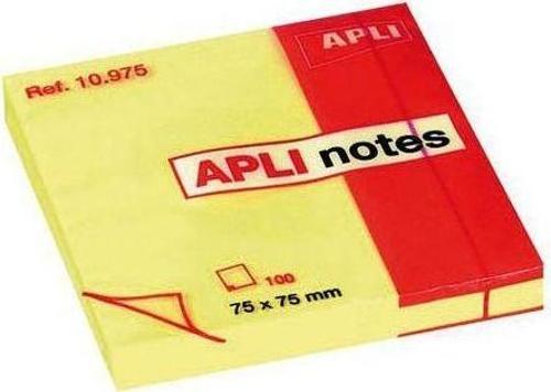 Aplı Yapışkanlı Not Kağıdı Classic 100 Yaprak 75X75 10975 (12 Li Paket)