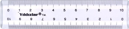 Beş Yıldızlar Cep Desimetre Cetvel 10 Cm 066