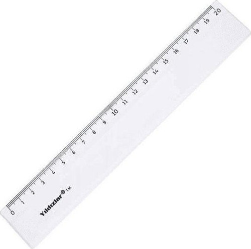 Beş Yıldızlar Standart Cetvel Plastik 20 Cm 004