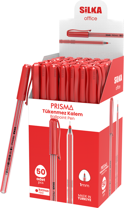 Lınc Offix Tükenmez Kalem 1 Mm Kırmızı (50 Li Paket) Art.429