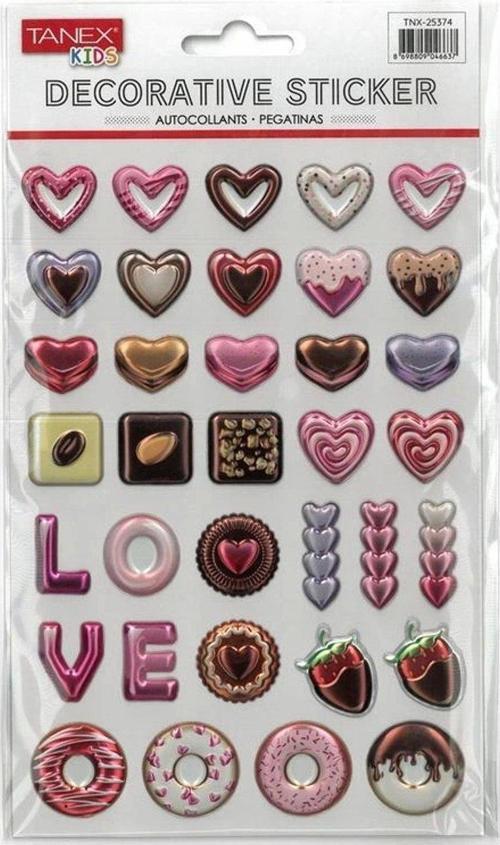 Love Balon Serisi Puffy Etiketi Stickers Tnx-25374