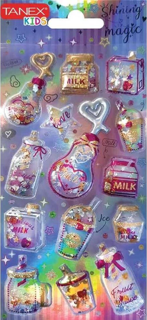 Parlak Simli-8 Serisi Etiketi Stickers Tnx-26058