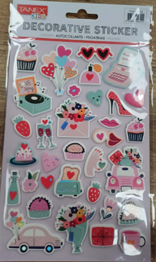 Parti Serisi Puffy Etiketi Stickers Tnx-25362