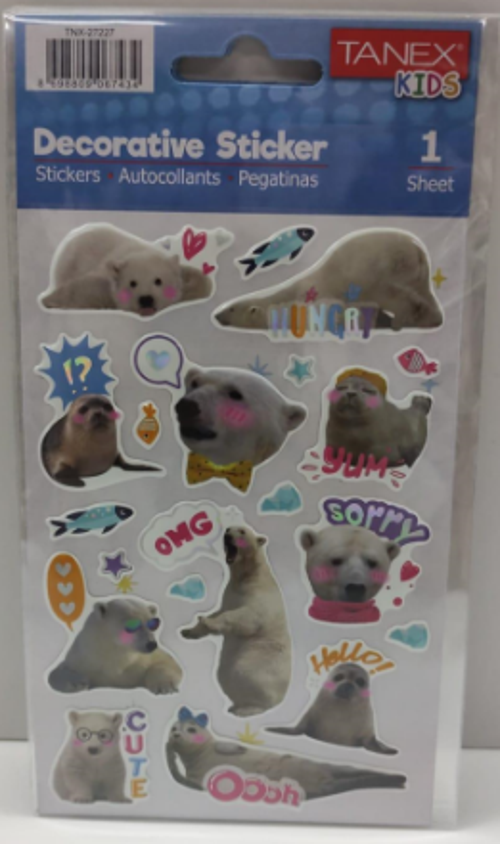 Puffy İnstagram Ayıları Serisi Stickers Tnx-27227