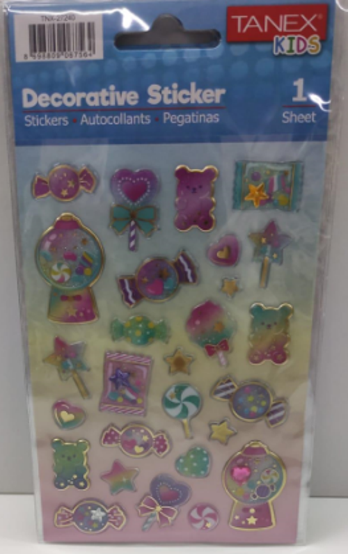 Puffy Şekerler Serisi Stickers Tnx-27240