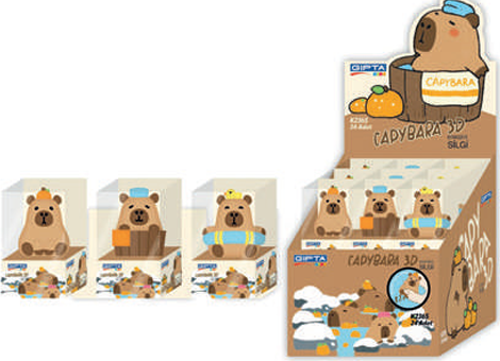 Silgi Capybara 3D (24 Lü Paket)