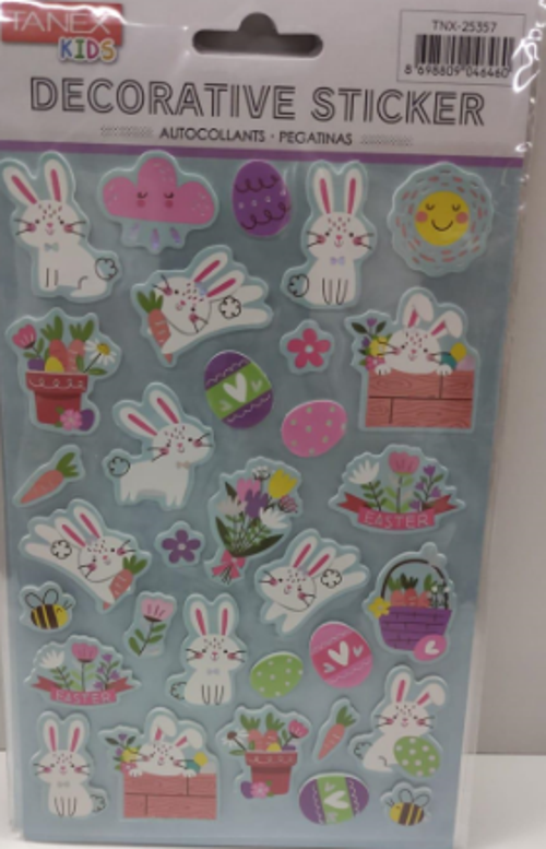 Tavşan Serisi Puffy Etiketi Stickers Tnx-25357