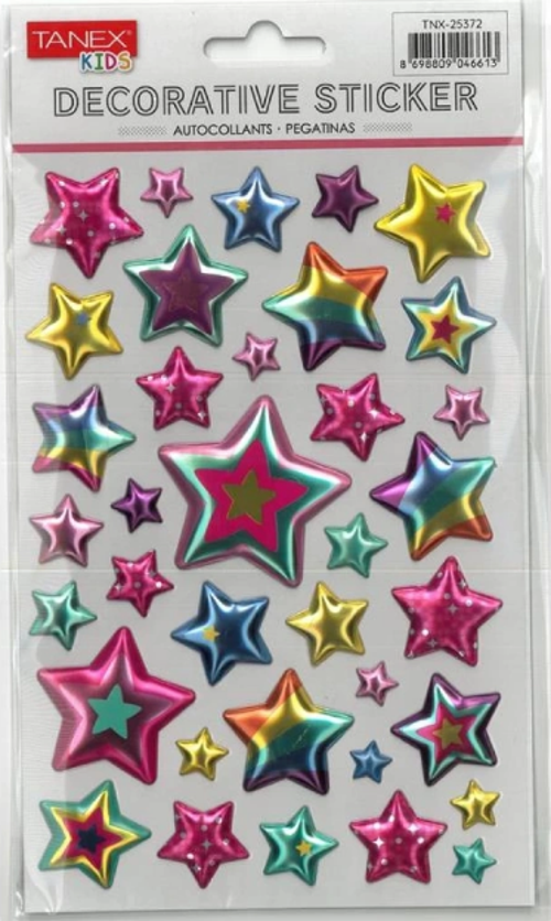 Yıldız Balon Serisi Puffy Etiketi Stickers Tnx-25372