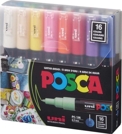 Posca 0.7 Su Bazlı Boyama Kalemi Markörü 16 Renk