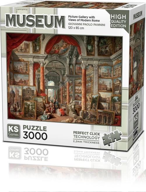 Puzzle 3000 Parça Picture Gallery With Views Of Modern 23014
