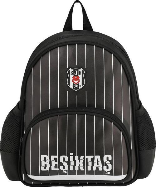 Me Çanta Anaokul Sırt Çantası Beşiktaş İnce Çubuk Desenli Suni Deri 25353