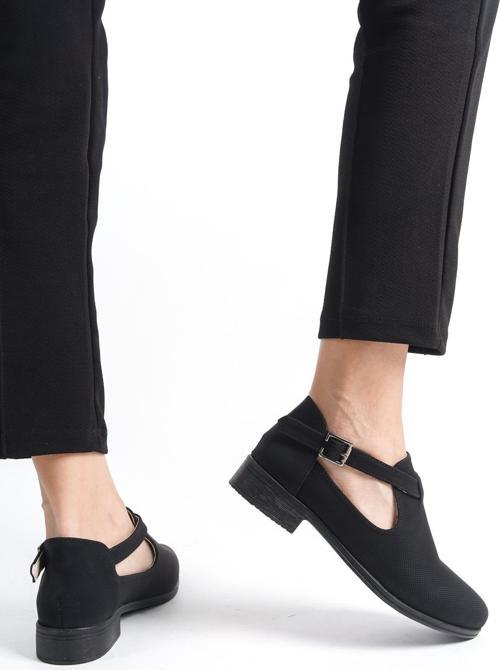 Günlük Rahat Kadın Kemerli Casual Klasik Ayakkabı PTK401
