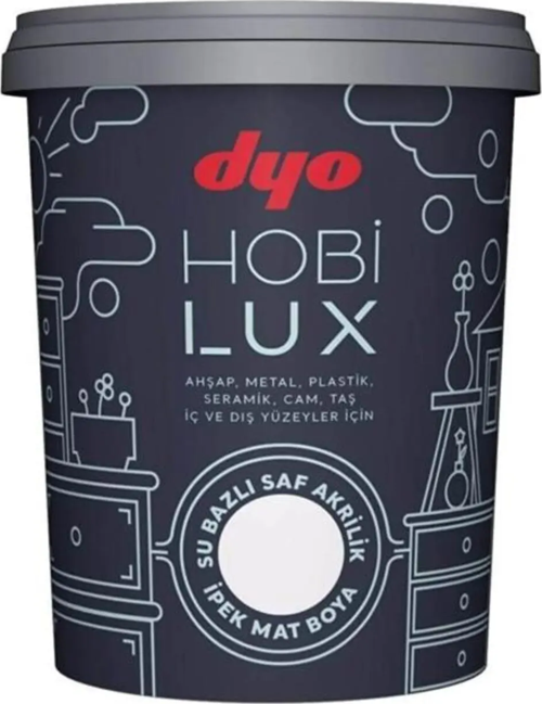 HOBİLUX HOBİ BOYASI 0001 BEYAZ 0,9 LT