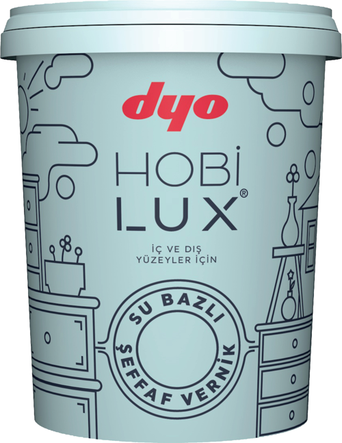 HOBİLUX ŞEFFAF VERNİK PARLAK 0.9 LT