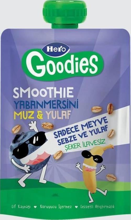 Hero Goodies Yabanmersini Muz Yulaf Havuç 100 Gr