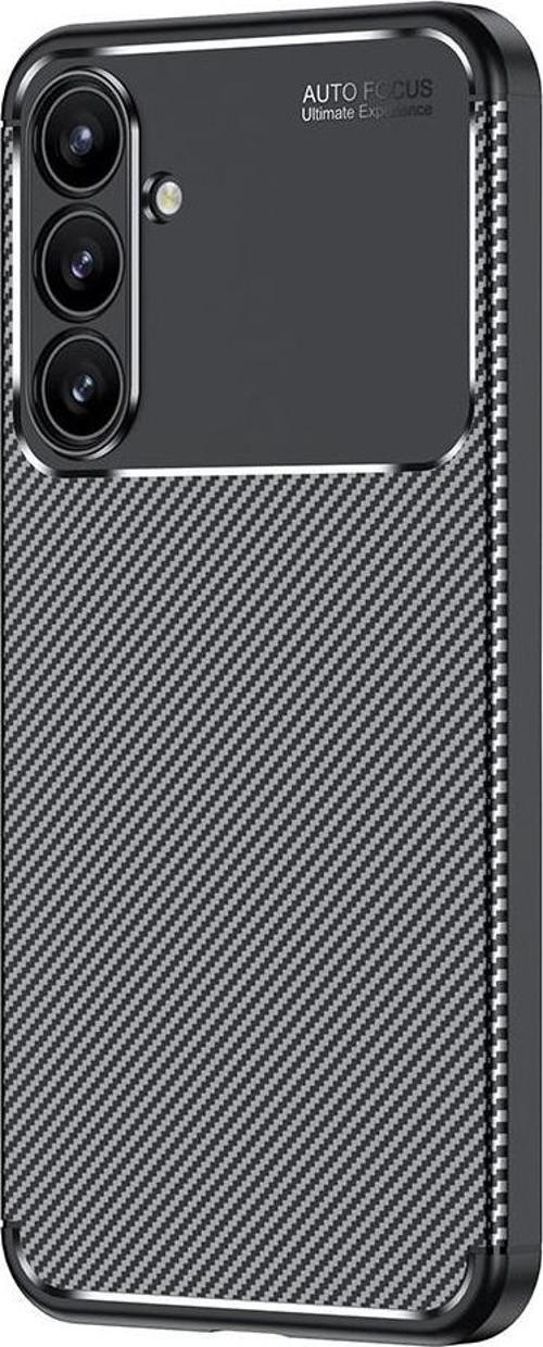 Samsung Galaxy A16 Uyumlu Kamera Korumalı Darbe Önleyici Carbon Brushed Silikon Kılıf
