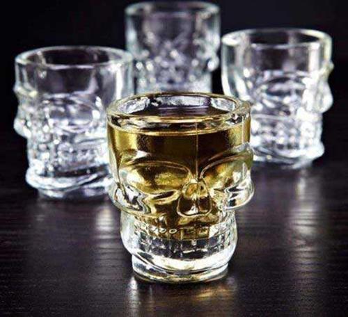 4'lü Kuru Kafa Shot Bardak Seti