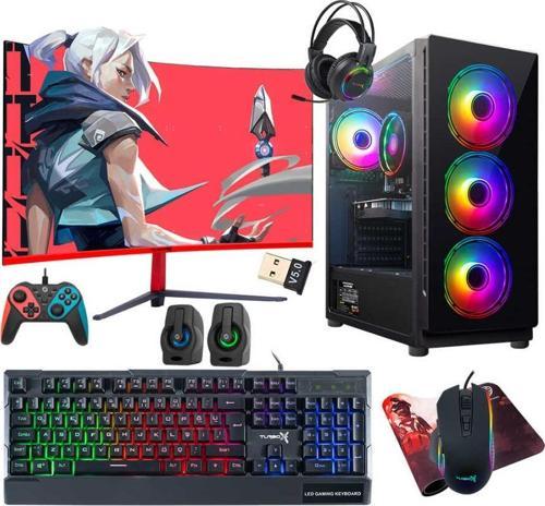Tx4126 i5 3470 16GB Ram 1TB SSD 4GB GT740 GDDR5 23.6 Curved Monitör Masaüstü Oyun Bilgisayarı
