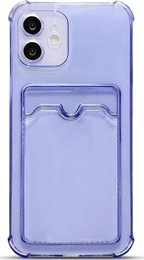 iPhone 11 Uyumlu Kamera Korumalı Kartlıklı Köşeleri Airbag Tasarımlı Darbe Önleyici Şeffaf Silikon Kılıf