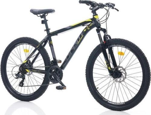 FELİX 2.0 ERKEK DAĞ BİSİKLETİ 330H MD 26 JANT 24 VİTES SİYAH SARI GRİ