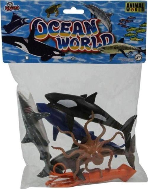 Nessiworld SH-Vardem 6 Parça 5 inch  Çiftlik, Dinozor,Vahşi Orman ve Deniz Hayvanları Hayvan Seti