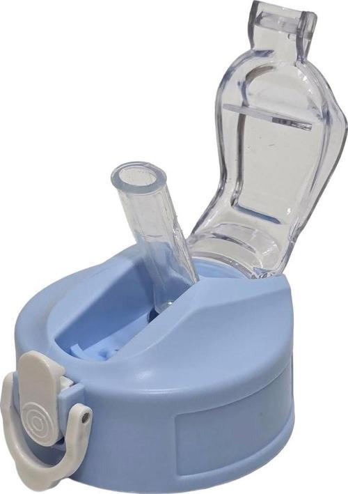 Otomatik Pipetli Su Matarası Yedek Kapağı 57mm Açık Mavi