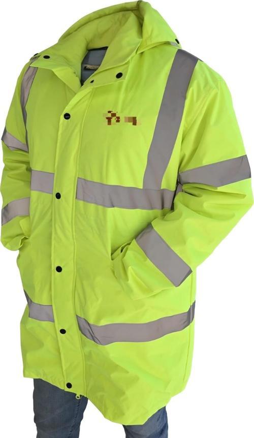 Kapitone Astar Reflektörlü İş Güvenliği Parka Mont XL