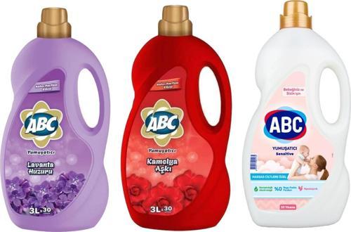 Yumuşatıcı 3 lt 3 lü Karma Paket (Aşk-Lavanta-Sensitive)