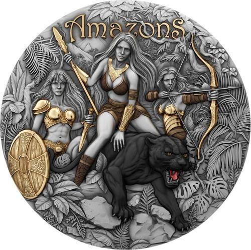 Amazonlar Altın Kaplama Gümüş Sikke Coin