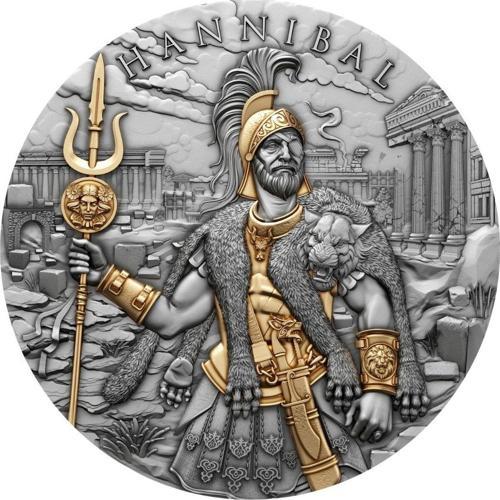 Hannibal Altın Kaplama Gümüş Sikke Coin